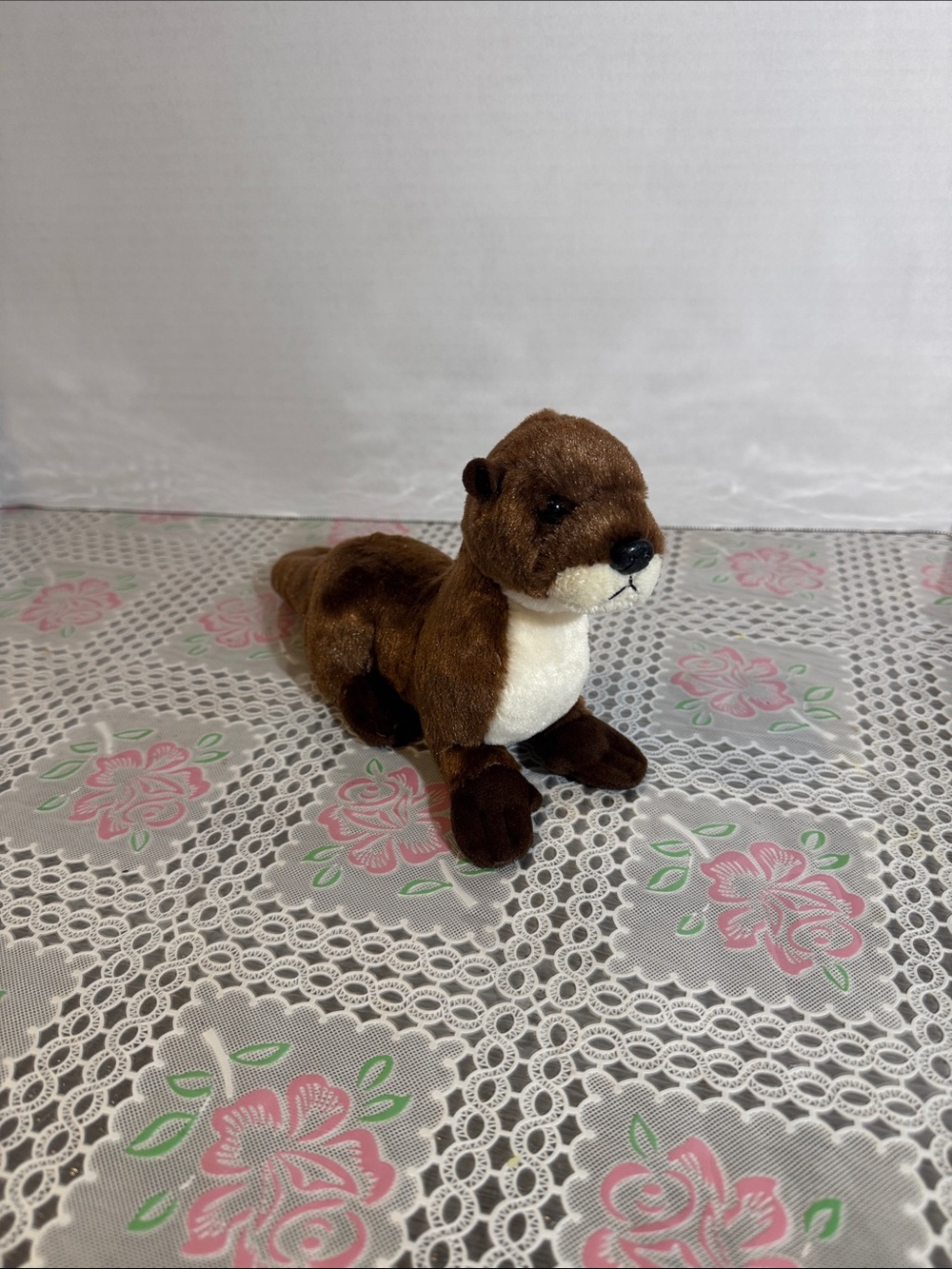 Aurora World American River Otter Plush Brown Stuffed Animal 9" Realistic